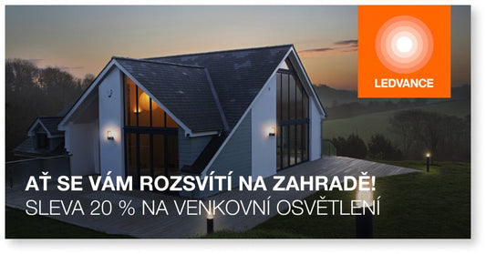 Ať se vám rozsvítí... A ušetříte 20 % na venkovním osvětlení! - LEDVANCE e-shop