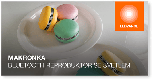 Makronka – Chytrý Bluetooth reproduktor se světlem - Czechia LEDVANCE e-shop