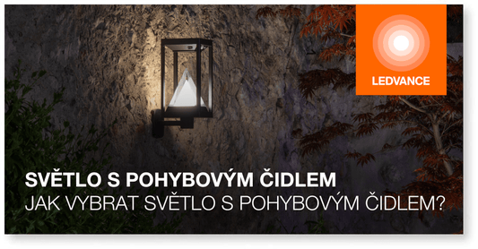 Světla s pohybovým čidlem a jeho výhody - LEDVANCE e-shop