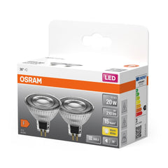 4099854115370 - 2 ks LED bodovka GU5.3 STAR 2.6 W PAR16, teplá bílá - Žárovka - LEDVANCE e - shop