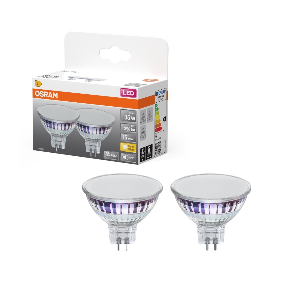 4099854459672 - 2 ks LED bodovkaU5.3 STAR 4.3 W, teplá bílá OSRAM - Žárovka - LEDVANCE e - shop