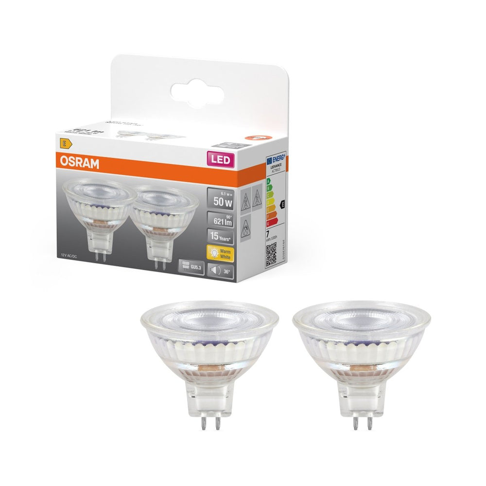 2 ks LED bodovkaU5.3 STAR 6.5 W PAR16, teplá bílá OSRAM