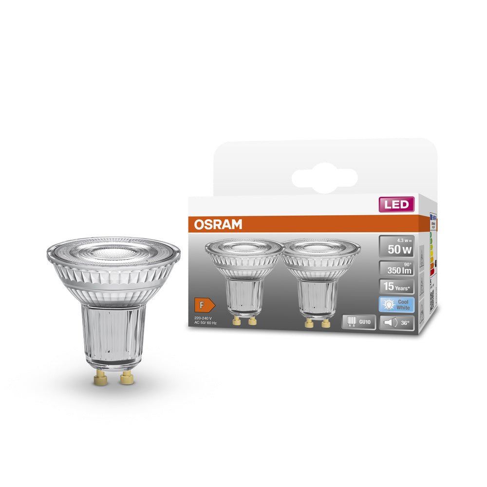 4058075452473 - 2 ks reflektorová LED žárovka STAR GU10 4.3W studená bílá - Žárovka - LEDVANCE e - shop