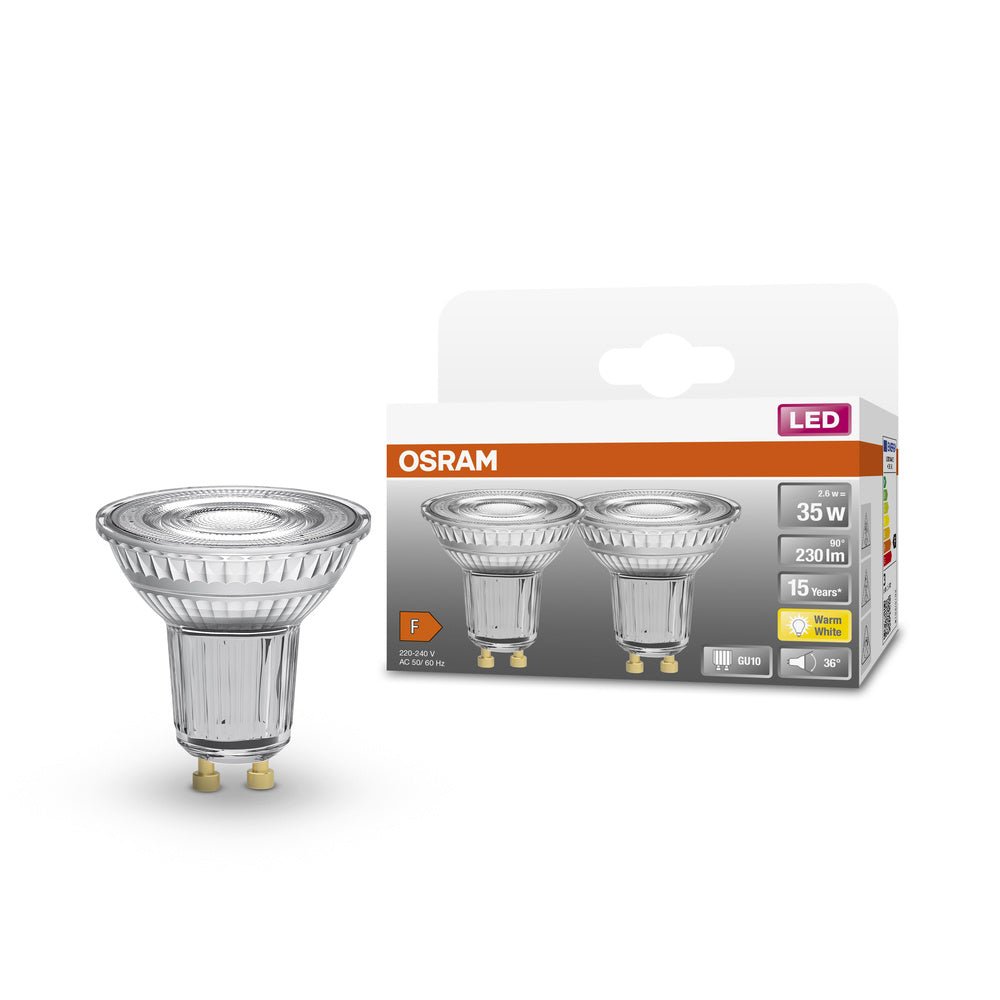 4058075260238 - 2 ks reflektorové LED bodovky GU10 2,6 W STAR teplá bílá - Žárovka - LEDVANCE e - shop