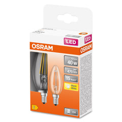 4058075330511 - 2ks ilamentová žárovka svíčka LED STAR E14 4W, teplá bílá - Žárovka - LEDVANCE e - shop