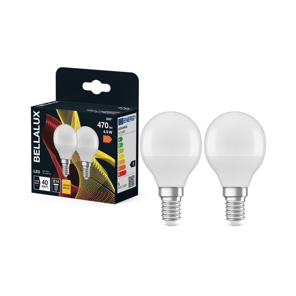4058075157064 - 2x matná LED žárovka E14 4.9W CLASSIC P, teplá bílá - Žárovka - LEDVANCE e - shop
