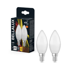 4058075157040 - 2x matná LED žárovka svíčková E14 4.9W CLASSIC B, teplá bílá - Žárovka - LEDVANCE e - shop