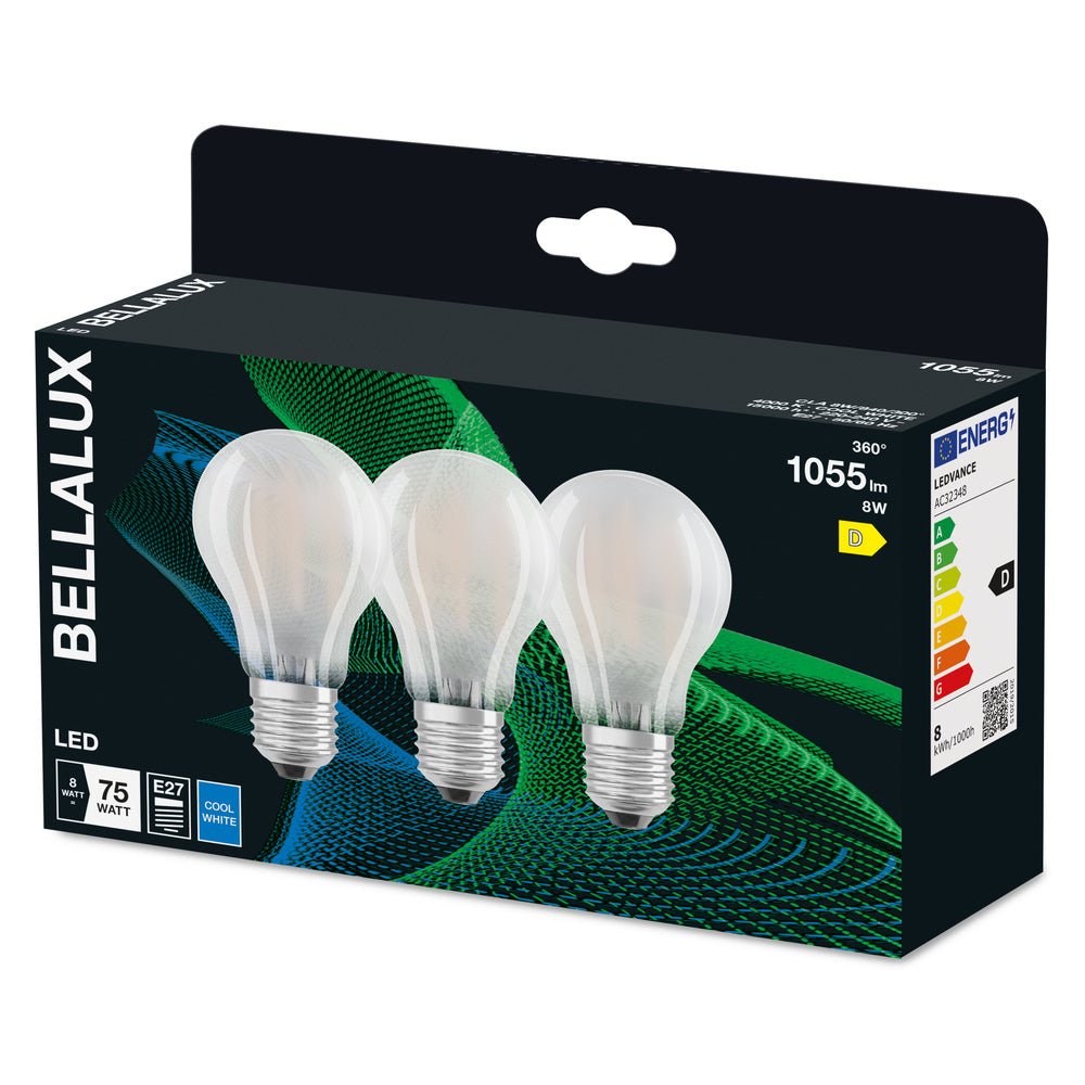 4058075606371 - 3x matná LED žárovka E27 8W CLASSIC A, studená bílá - Žárovka - LEDVANCE e - shop