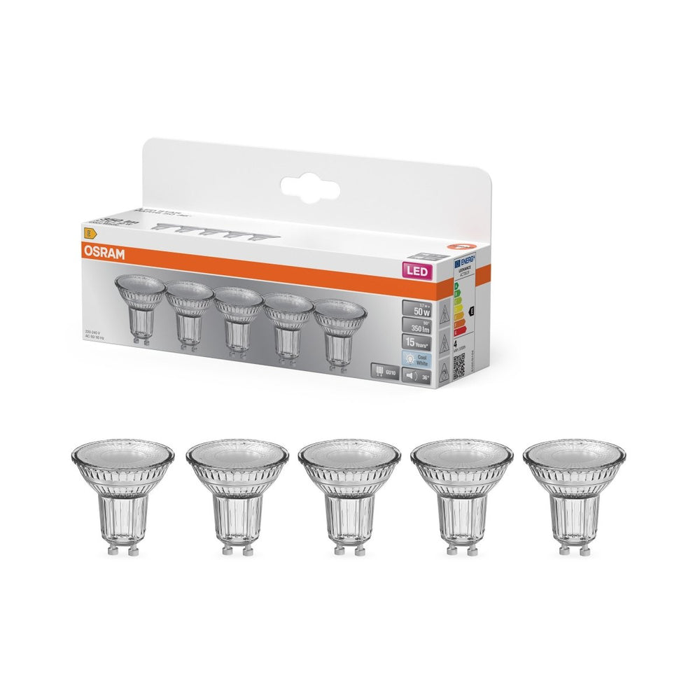 5 ks LED bodovkaU10 4.3 W PAR16 STAR, studená bílá OSRAM