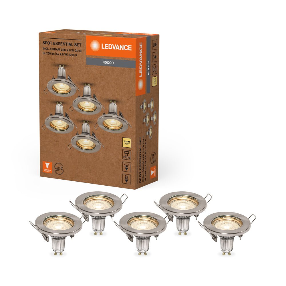 5 ks LED podhledové svítidlo ESSENTIAL SET, teplá bílá
