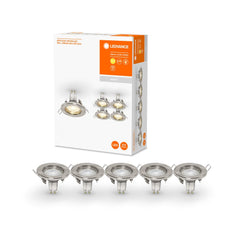 4058075711051 - 5x stříbrná bodovka GU10 2.6W SPOTLIGHT, teplá bílá - Žárovka - LEDVANCE e - shop