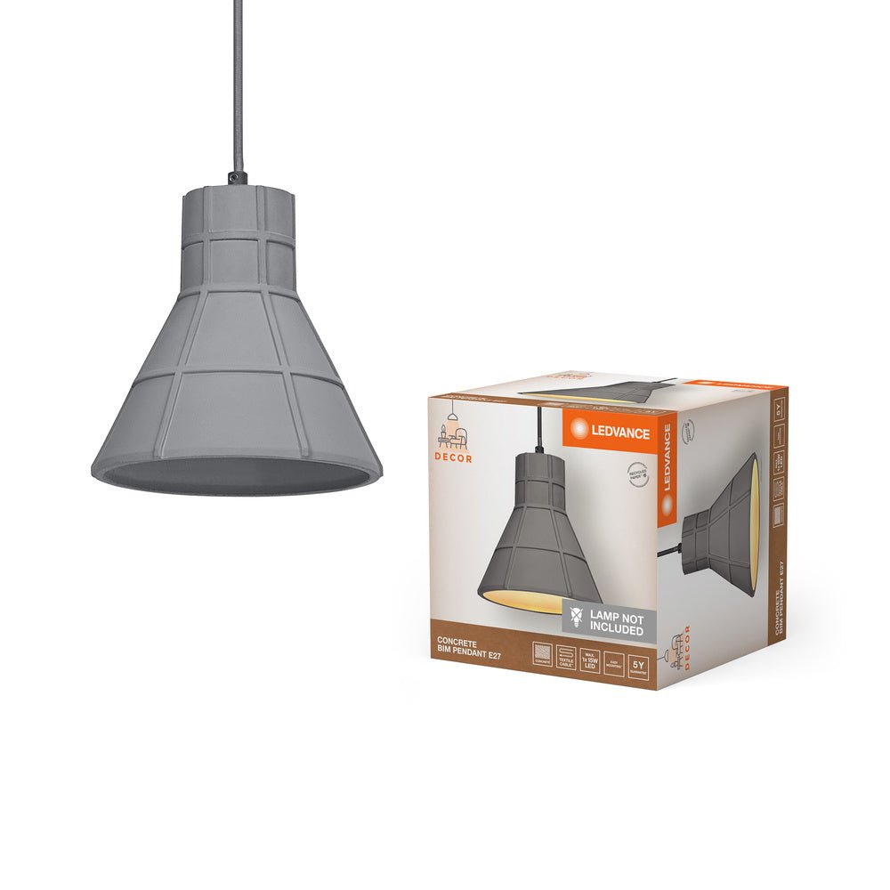 Dekorativní stropní svítidlo E27 CONCRETE BIM PENDANT
