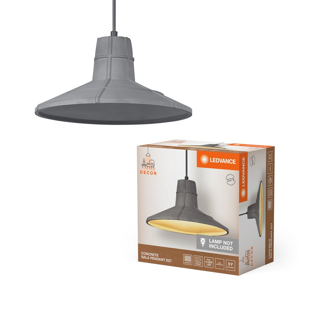 Dekorativní stropní svítidlo E27 CONCRETE SALA PENDANT