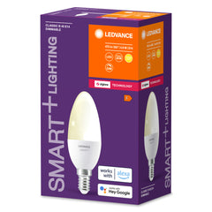 Svíčková zigbee LED stmívatelná žárovka E14 4,9 W CLASSIC B, teplá bílá