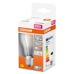 Matná LED žárovka E27 4 W CLASSIC A, studená denní bílá