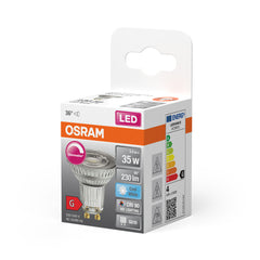 Stmívatelná LED bodovka GU10 3,4 W HD SUPERSTAR, studená bílá