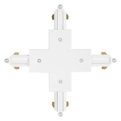 Křížový konektor kolejnicových systémů CROSS, bílý