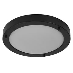 Černé koupelnové LED stropní svítidlo E27 CLASSIC ROUND OSRAM
