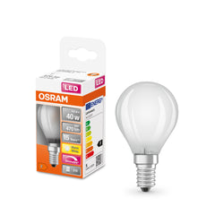 Mini LED matná stmívatelná žárovka E14 4,8 W CLASSIC P, teplá bílá