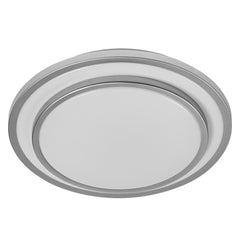 LED stropní svítidlo stříbrné 16 W BERLIN 300 mm, teplá bílá OSRAM