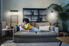 LED stropní svítidlo černé SPOT PEAR 4.3 W, teplá bílá OSRAM
