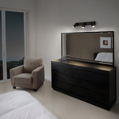 Černé LED stropní svítidlo 10,2 W 3 SPOT OCTAGON, teplá bílá OSRAM