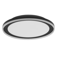 Černé LED stropní svítidlo 450 mm ORBIS, teplá bílá OSRAM