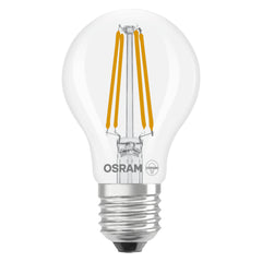 Průhledná LED žárovka E27 5 W CLASSIC A, studená bílá
