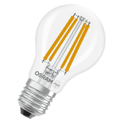 Průhledná LED žárovka E27 11 W CLASSIC A, studená bílá (100 W)