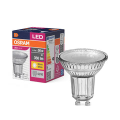 4058075521681 - LED bodovka GU10 4,3 W PAR16, teplá bílá, náhrada 50 W - Žárovka - LEDVANCE e-shop