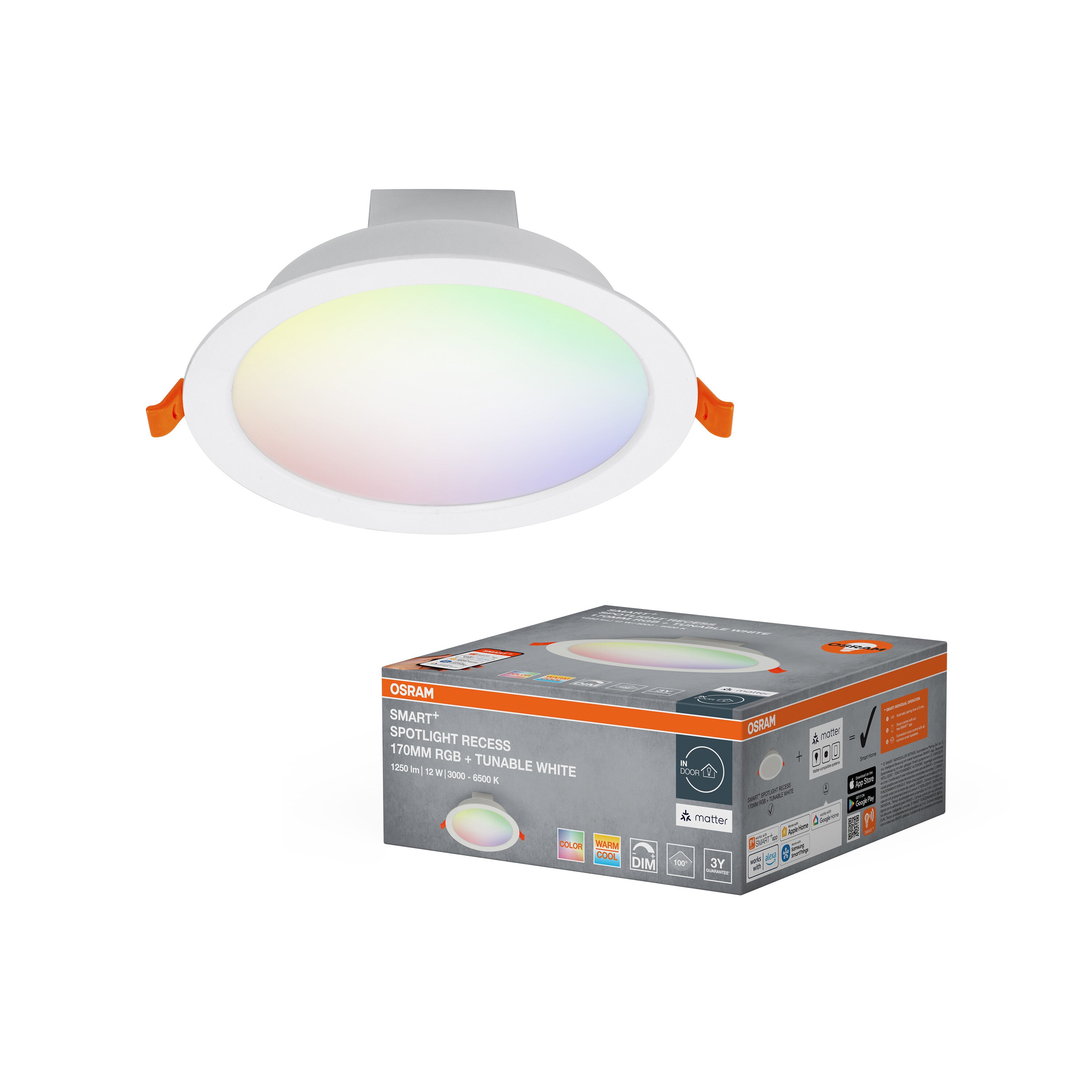 4099854475696 - Chytré podhledové svítidlo Matter, multicolor, 110 ° - Podhledové svítidlo - LEDVANCE e-shop