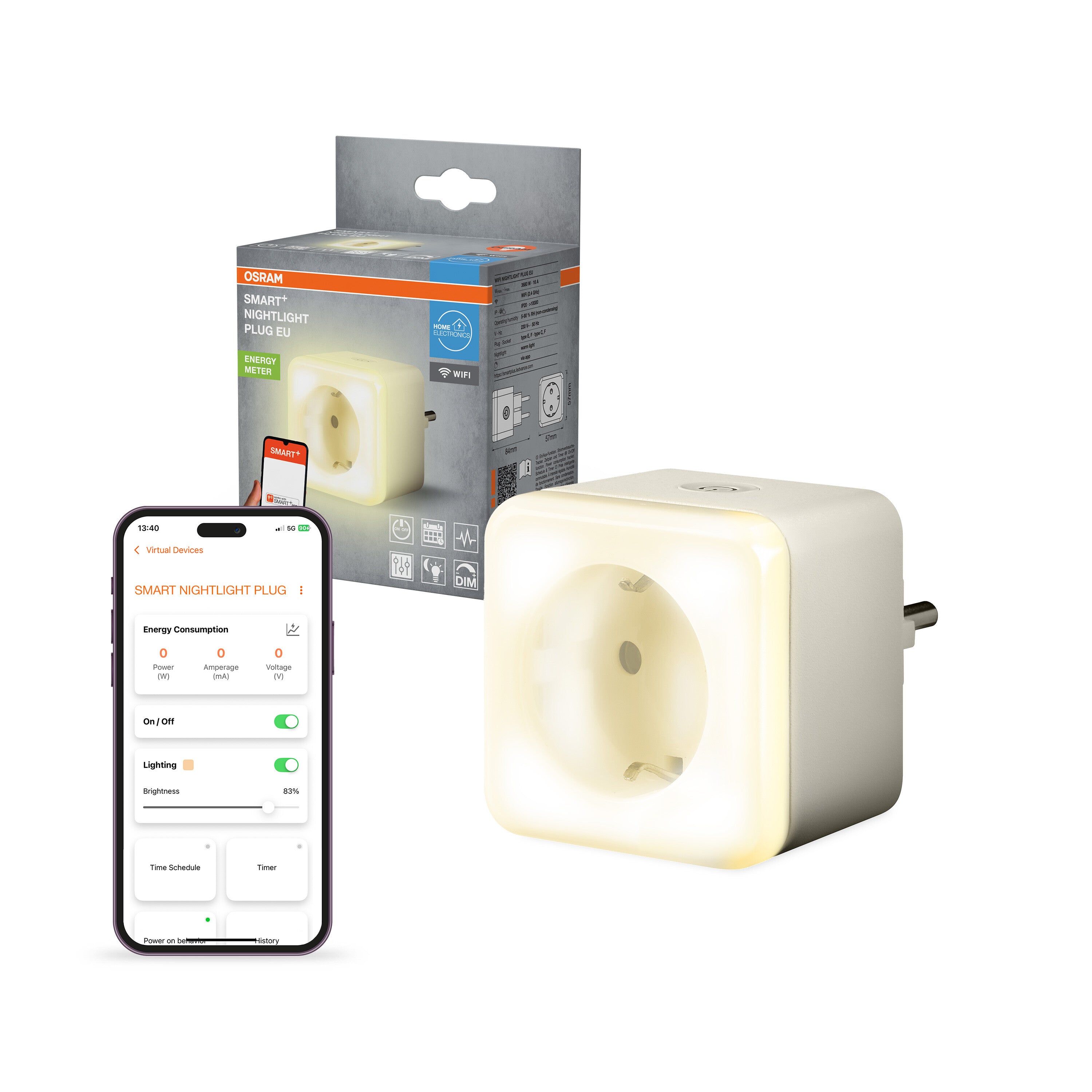 4099854418211 - SMART+ Chytrá zásuvka WiFi Bílá - Zásuvka - LEDVANCE e-shop