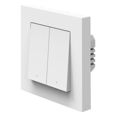 Chytrý nástěnný spínač Matter přes WiFi bílá (2kanálový)