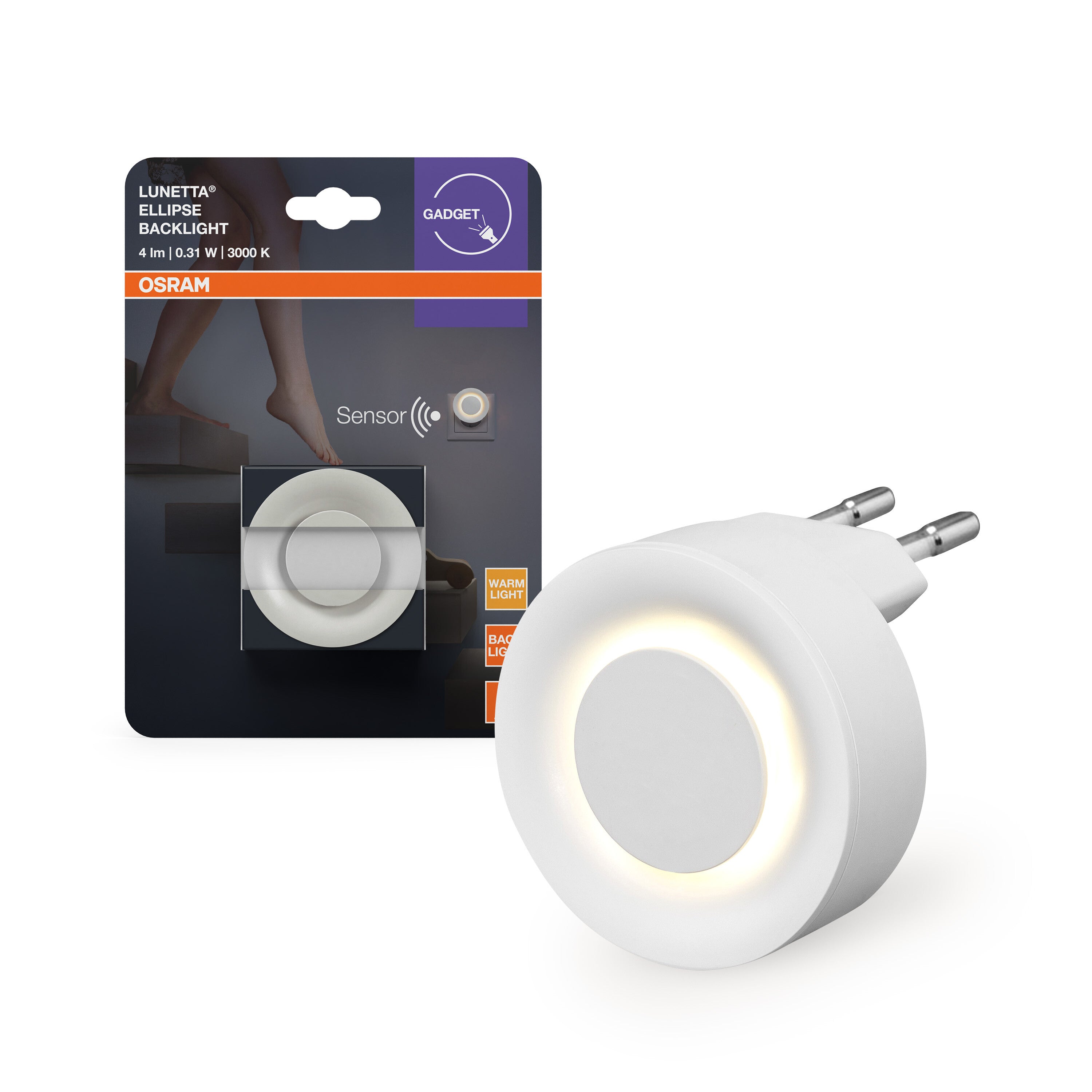 4099854444333 - Orientační svítidlo LUNETTA® Backlight Ellipse, bílá, teplá bílá - Orientační svítidlo - LEDVANCE e-shop