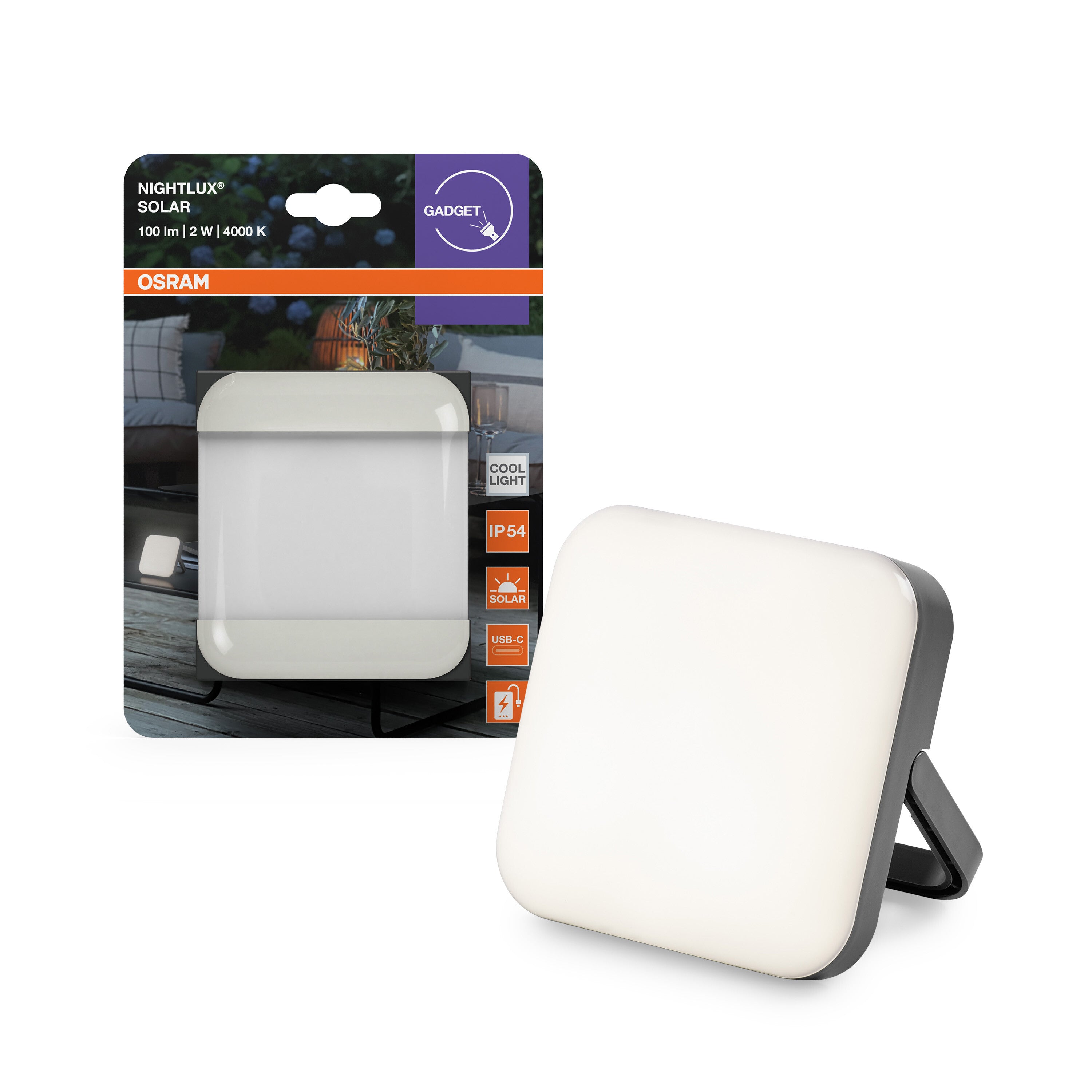 4099854444517 - Orientační svítidlo NIGHTLUX® Solar, šedá, studená bílá - Orientační svítidlo - LEDVANCE e-shop