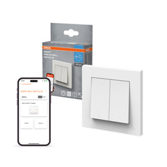 4058075849860 - SMART+ Chytrý nástěnný spínač WiFi bílá (2kanálový) - Chytrý ovladač - LEDVANCE e-shop