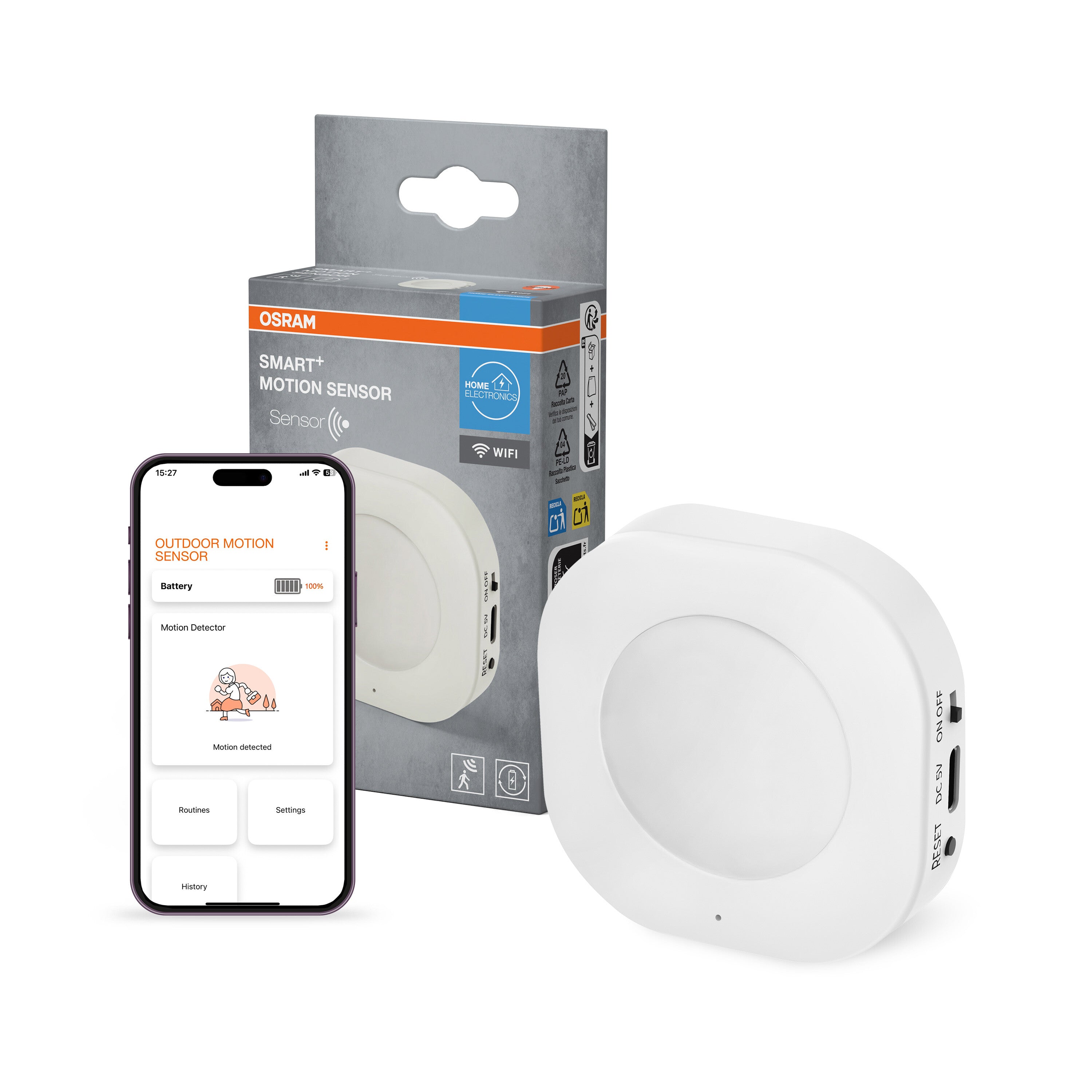 4099854419164 - SMART+ Chytrý pohybový senzor WiFi bílá - Interiérový senzor - LEDVANCE e-shop