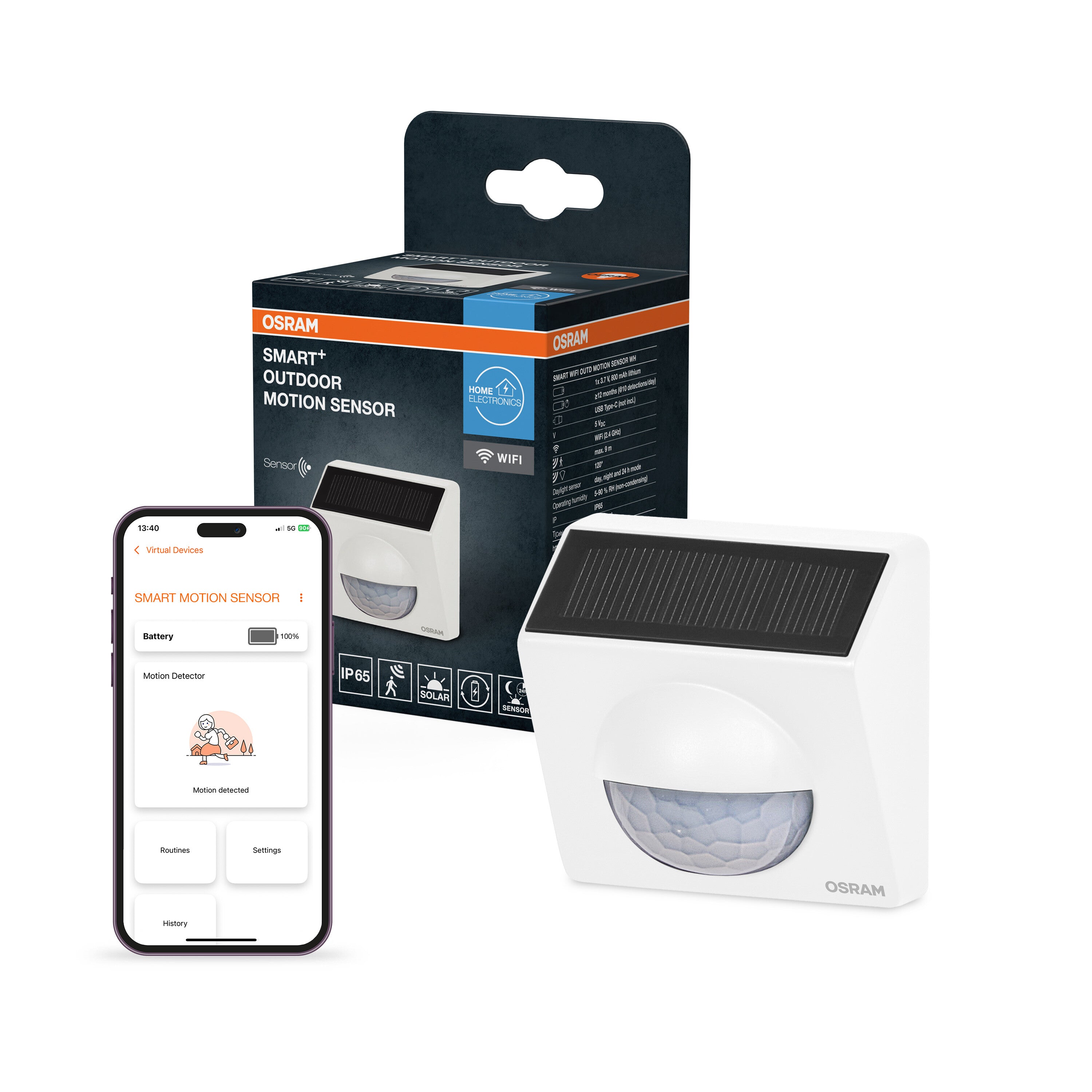 4099854419102 - SMART+ Chytrý venkovní pohybový senzor WiFi bílá - Venkovní senzor - LEDVANCE e-shop