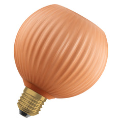 Matná LED žárovka E27 3,5 W DECOR LAMP, oranžová, barevná kulatá