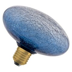 Matná LED žárovka E27 3,5 W DECOR LAMP, Modrá, plochá