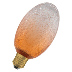 Matná LED žárovka E27 3,5 W DECOR LAMP, oranžová, dlouhá