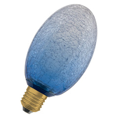 Matná LED žárovka E27 3,5 W DECOR LAMP, Modrá, dlouhá