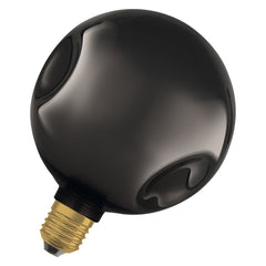 Matná LED žárovka E27 3,5 W DECOR LAMP, černá, náhrada 28 W