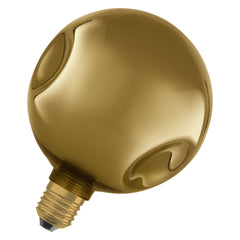 Matná LED žárovka E27 3,5 W DECOR LAMP, zlatá, střední