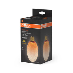 Matná LED žárovka E27 3,5 W DECOR LAMP, oranžová, dlouhá