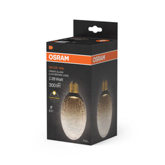 Matná LED žárovka E27 3,5 W DECOR LAMP, hnědá, dlouhá