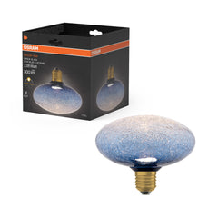 4099854608674 - Matná LED žárovka E27 3,5 W DECOR LAMP, Modrá, plochá - Žárovka - LEDVANCE e-shop