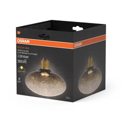 Matná LED žárovka E27 3,5 W DECOR LAMP, hnědá, plochá