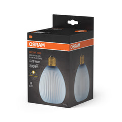 Matná LED žárovka E27 3,5 W DECOR LAMP, Modrá, náhrada 28 W
