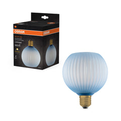 4099854608957 - Matná LED žárovka E27 3,5 W DECOR LAMP, modrá, barevná kulatá - Žárovka - LEDVANCE e-shop